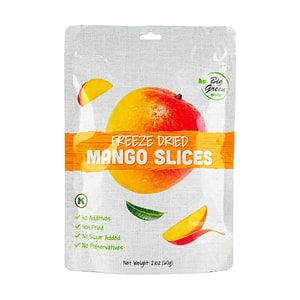Freeze Dried Mango Slices, 2.11 oz【No Sugar No Additives】