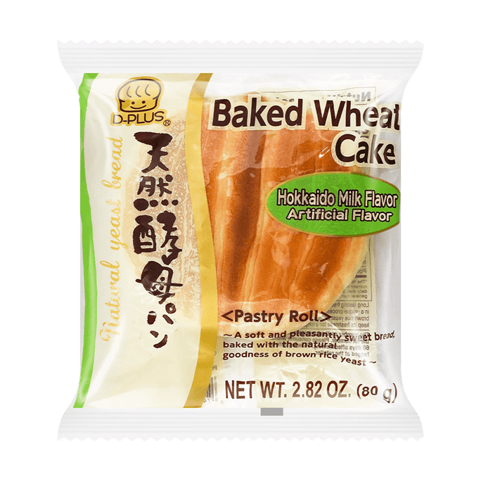 【全美最低价】日本D-PLUS 天然酵母持久保鲜面包 北海道奶油味日本 80g