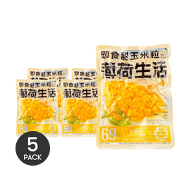 薄荷健康 薄荷生活 即食甜玉米粒 80g *5【5份超值裝】【低脂低卡輕食代餐】【開袋即食免煮】【亞米獨家】