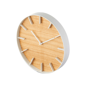 Wall Clock - Steel + Wood Ash 1 piece