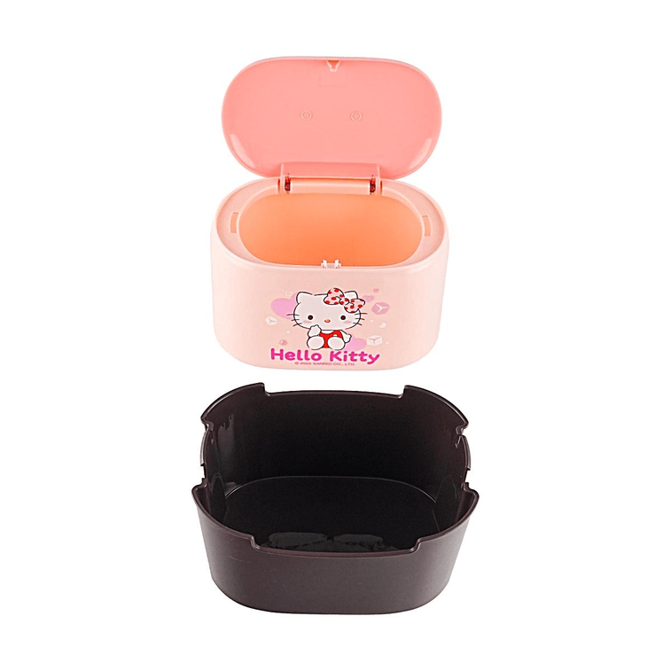 Sanrio Desktop Mini Trash Can, Pink, 7.5x5.1x4.7 in, Cute Tabletop Waste Bin 15
