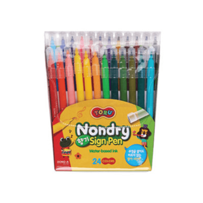 Sign Pen Non-dry Slim 24 Colors Dong-A Pencil  