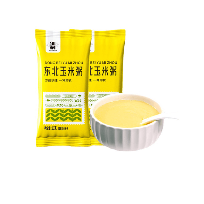 Zou YouCai Pure Corn Paste Instant Drink Low Fat Substitute Coarse Grain Non Yam 30g