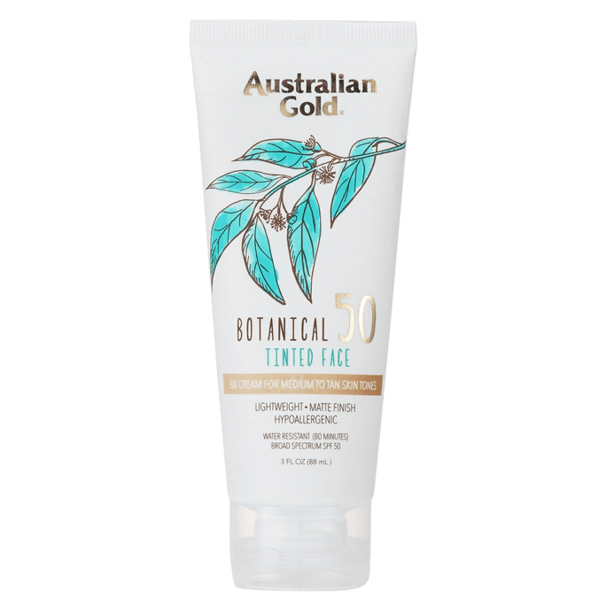 Australian Gold Botanical Sunscreen SPF 50 Tinted Face BB Cream - Medium to Tan 89ml/3oz