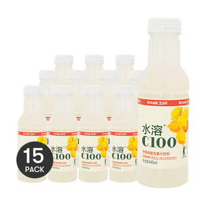 農夫山泉 水溶C100 檸檬味 複合果汁飲料 445ml*15【15瓶裝】