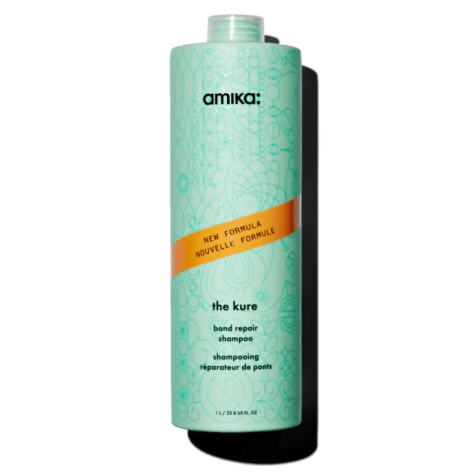 美国 Amika The Kure 修复强韧洗发水 33.8盎司：密集修护发丝，告别损伤脆弱 (1L)