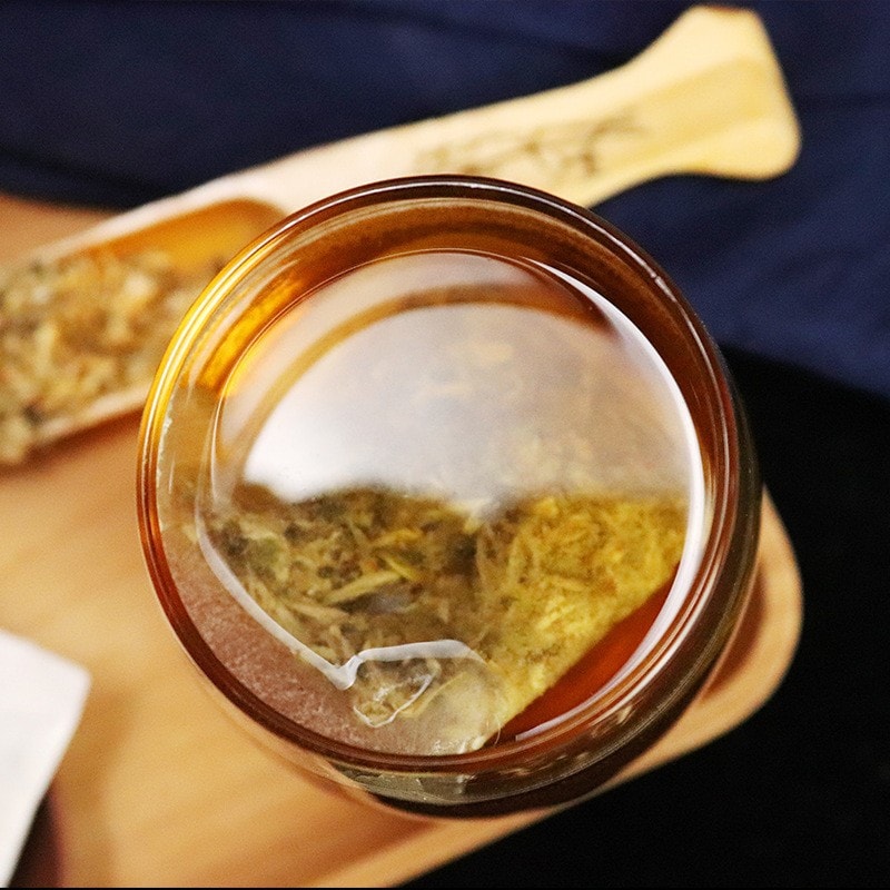 【中国直邮】 闫济堂 银杏黄精茶白果茶松花粉枸杞决明子茯苓桑叶茶老人茶150g/盒