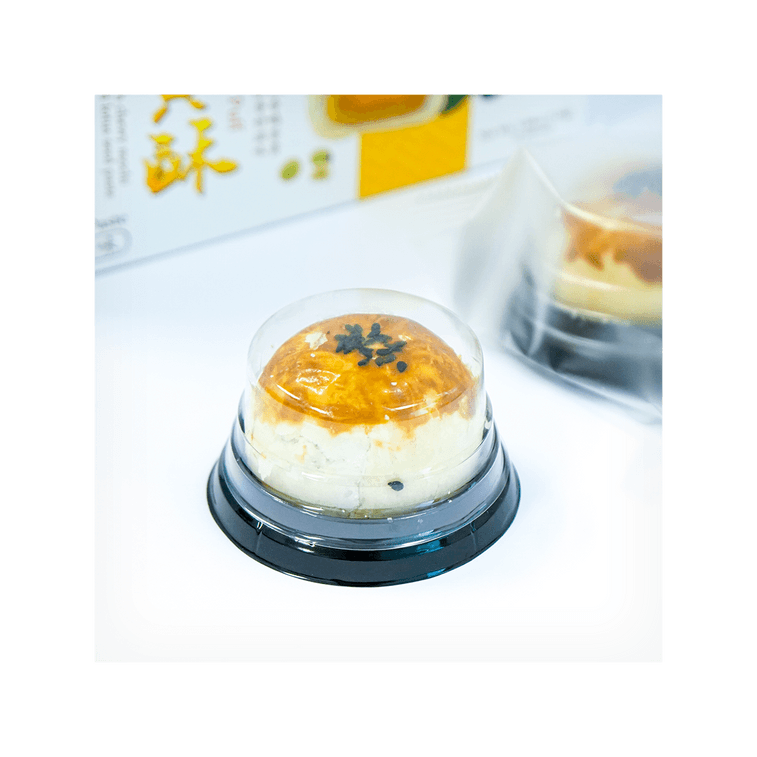 Egg Yolk Puffs - with Chewy Mochi & Sweet Lotus Seed Paste, 6 Pieces, 11.64oz 3