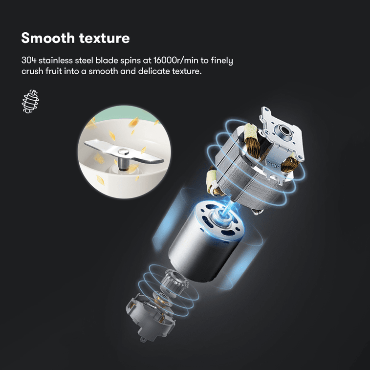 Electric Wireless Portable Blender Cup 0.3L 14