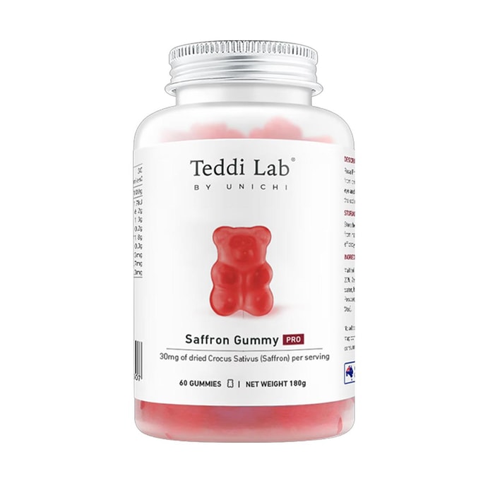 Saffron Gummy PRO 60 gummies, Hormone Balance & Stress Relief | Sleep Support & Glowing Skin