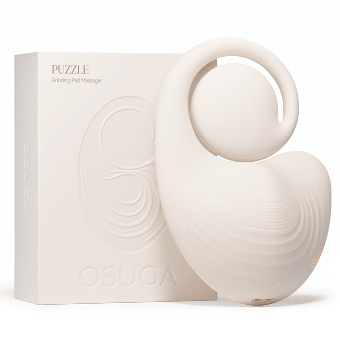 OSUGA™ PUZZLE Cowgirl Vibrating Grinding Pad for Couples, Flexible Bendable Clitoral Anal & Testicle Sex Toy (White)