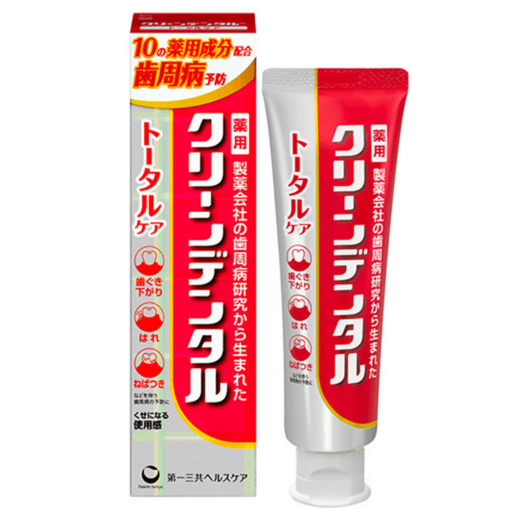 【日本直邮】第一三共 牙膏 clean dental 安心呵护全家 温和配方无忧 专业口腔护理之选 守护每一颗牙齿健康 