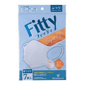 [일본 직송] 타마가와 에이사이 슈퍼 컴포트 3D 유니참 페이스 마스크(7개입) - 통기성, 가벼움, 퇴색 방지