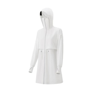  Women's Light Medium-Long Sun Protection Clothing White 165/88A(L)