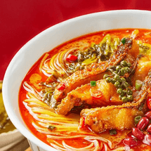 Spicy Fish Chunk Instant Rice Noodles, 7.59 oz【Yami Exclusive】