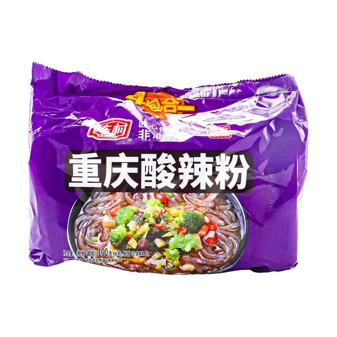Pickle Flavor Instant Hot and Sour Rice Noodle 4Packs 400g