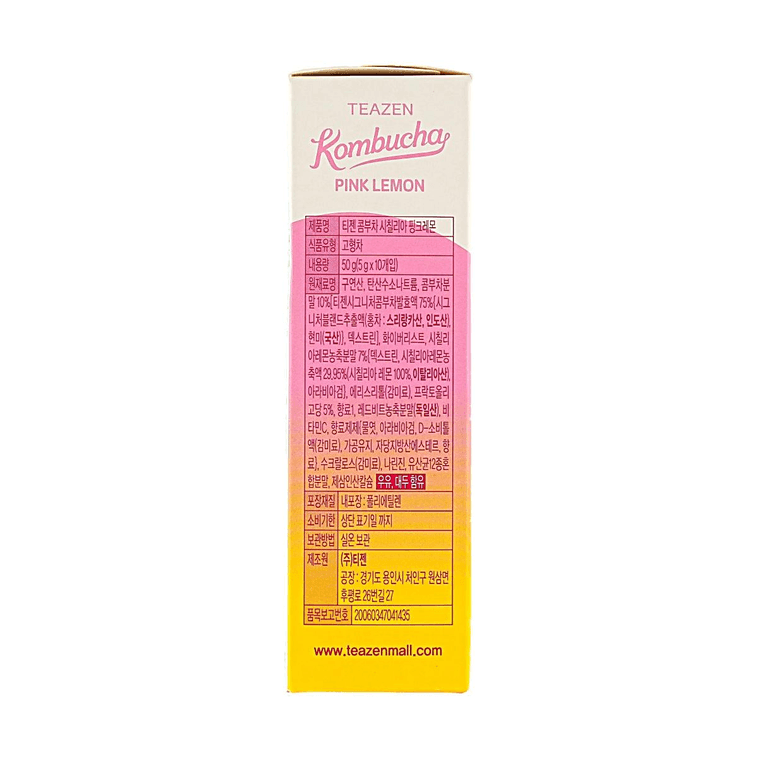 트와이스 사나 픽 시칠리아 핑크 레몬맛 콤부차, 10개입 (1.76oz)【저칼로리】 4