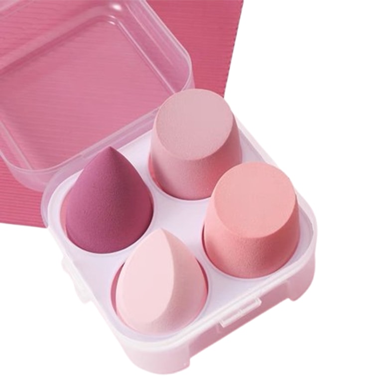 Makeup Puff Blender The AirSponge Full Coverage Pink 4 Pcs/box 6