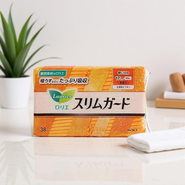 Slim Guard Unscented Feminine Period Pads without Wings, Size1 / 170mm, 38ct