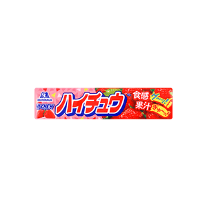 日本MORINAGA森永 HI-CHEW 果汁夾心軟糖 草莓味 55.2g 12粒裝 【濃郁果香 Q彈多汁】