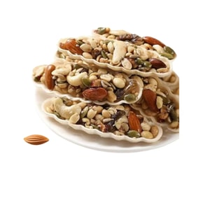 【中国直邮】 家乡好味道 【品质推荐】坚果小船酥巴旦木休闲小零食好吃的解馋美味小包袋装120g*1袋/约8-10包