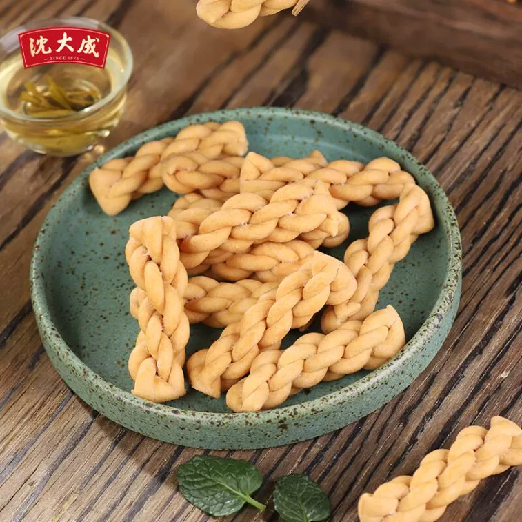 【中國直郵】 沈大成 小麻花(原味)酥脆休閒零食48g*1袋 3