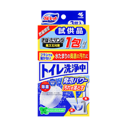 日本KOBAYASHI小林制药 马桶清洁剂泡腾片 有效除菌去臭清洁 3粒入