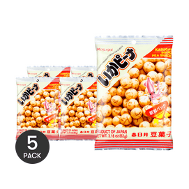 Squid Peanut Snack, 2.18 oz *5【5 Pack】