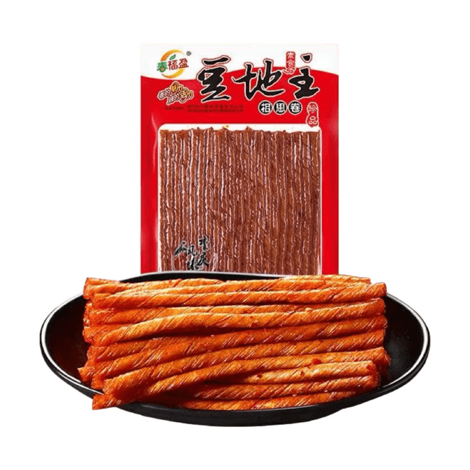 春福盈 豆地主相思卷辣条 豆筋手撕豆干豆皮 怀旧零食豆制品【130g*1袋】