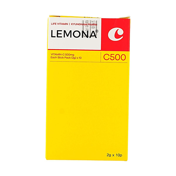 비타민 C 파우더 500mg, 10개 스틱, 레몬맛, 일일 면역 지원