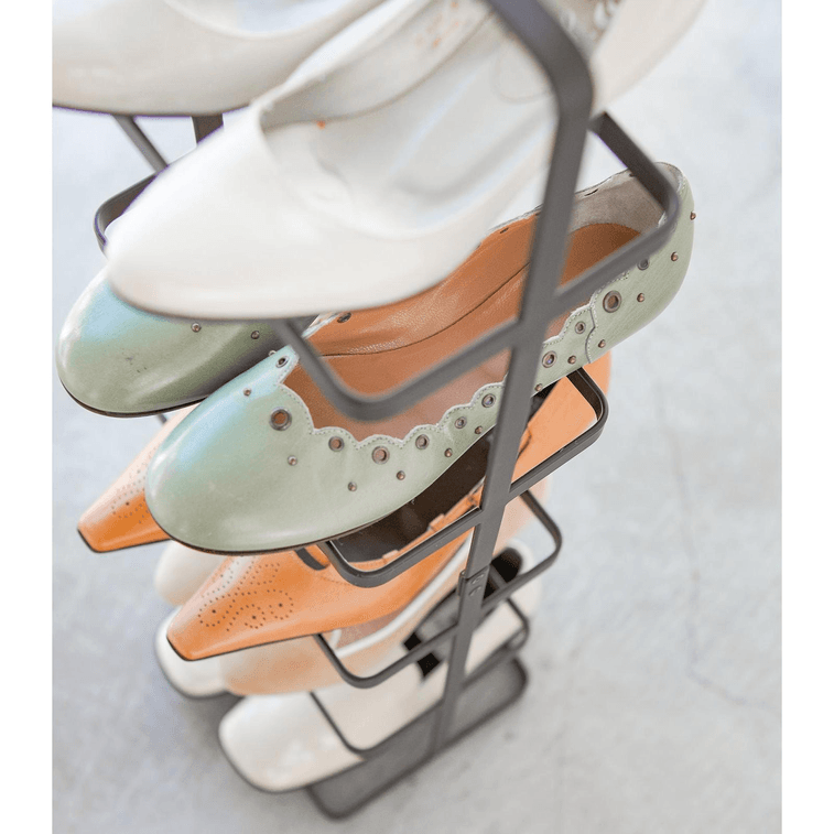 Shoe Rack (31 H) - Steel White 9