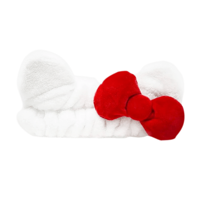 Hello Kitty Plush SPA Headband with Bow Cruelty-free Vegan