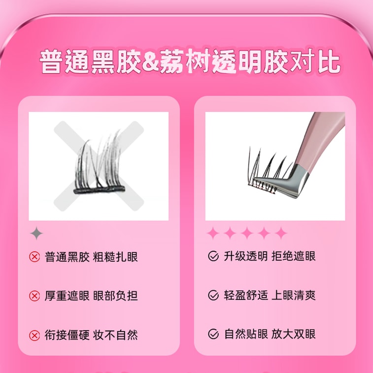 中国LISHU荔树爱豆女团系列-Rapper(10.5-12.5MM)免胶款A08-09(48簇) 5