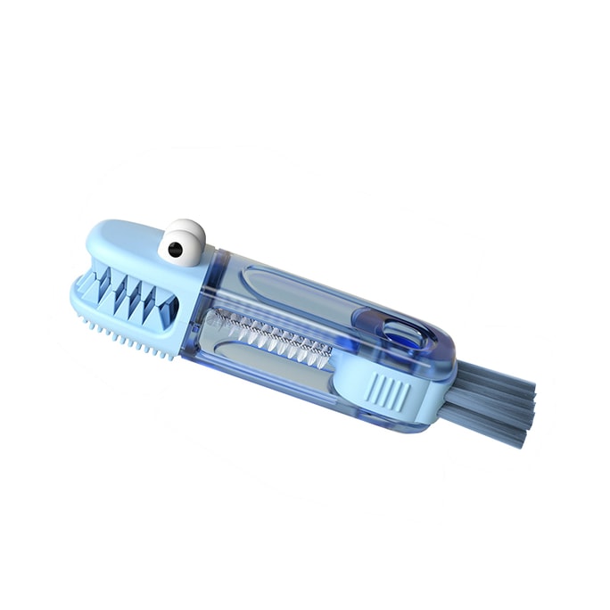 Little crocodile cup lid 4 in 1 cleaning brush blue 1 PC