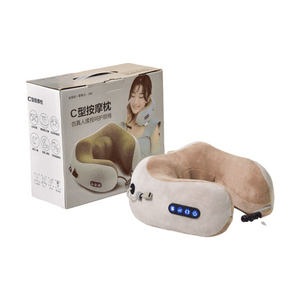 Home-use C-shaped Electric Neck Massager, With Vibration, Heat, And Kneading Functions, Multifunctional And Portable, Perfect For Office Naps And Neck-shoulder Massage, 1 piece