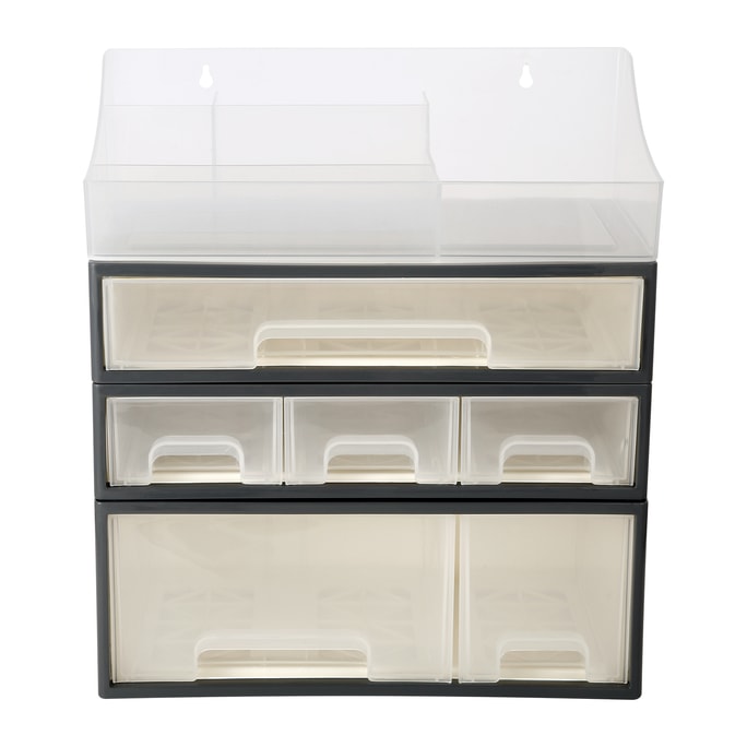 Storage Box for Medicines Cosmetics Stationery Detachable 4-Lay Storage Box [TDBC] 6 Drawers 5 Slots Transparent