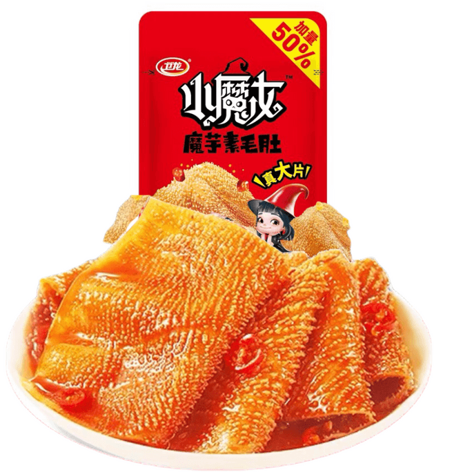 중국 직송 웨이롱 곤약 채식 곱창 리틀 위치 매운 핫팟 맛 27g*1 봉지
