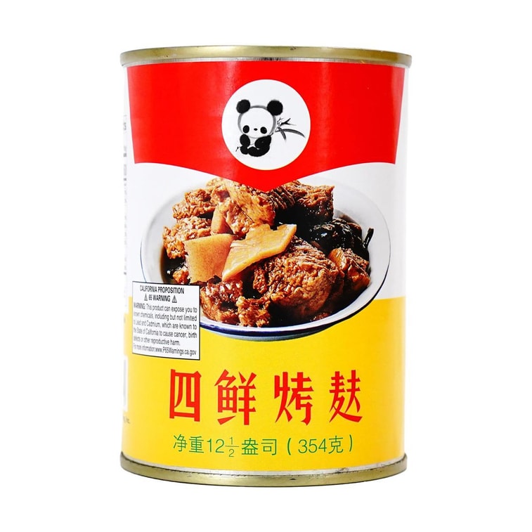 Panda 四鲜烤麸罐头 下饭菜 354g【上海风味】【开罐即食】 3