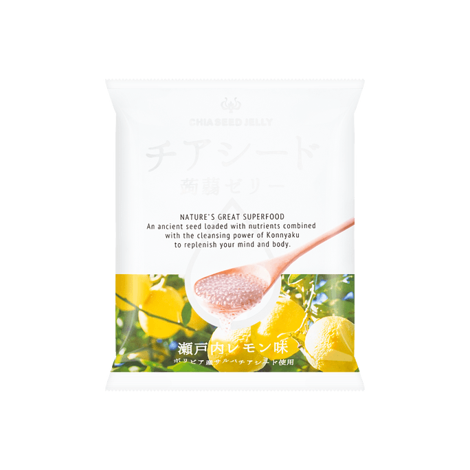 日本Wakasho 奇亞籽檸檬魔芋果凍 6.1oz