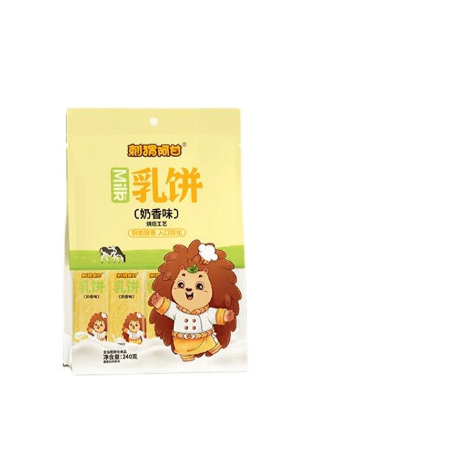 Hedgehog Forrest Gump Milk Cake Breakfast Rice Cake Biscuit Milk Fragrance 240g * 1 Bag