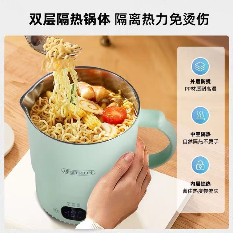 C&C 라이프스타일 316 스테인리스 스틸 야외 휴대용 접이식 주전자/인스턴트 라면 컵/차 우리는 컵/여행/출장용 보온 주전자/전기 주전자 800ml - 외부 박스 손상 3