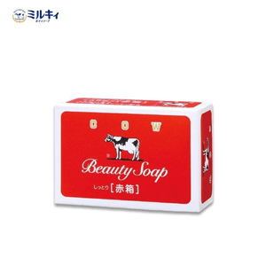 【日本直邮】 日本 COW牛乳石鹼共进社 玫瑰花香滋润型香皂90g