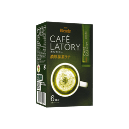 Instant Blendy Stick CAFE LATORY 6 Sticks Matcha Green Tea Latte 69g
