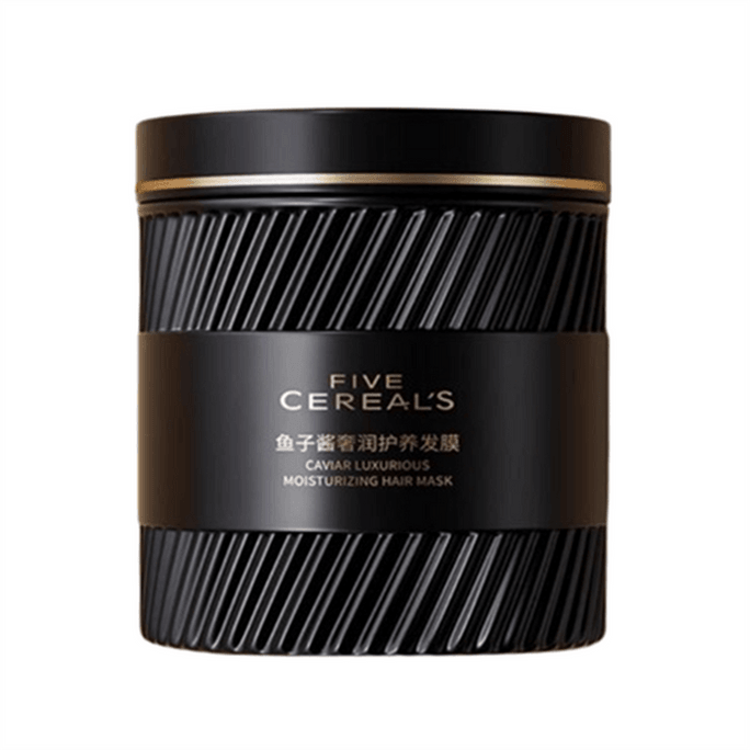 [중국 직배송] 한국산 허브 오곡 캐비어 고급 영양 헤어 마스크, 건조 모발 복구, 수분 공급, 윤기 및 부드러움 개선 컨디셔너, 500g/병 (틱톡 인플루언서 추천)