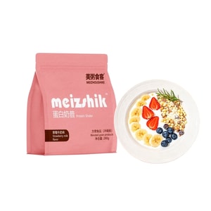 Protein Shake Nutritious Breakfast Dinner Meal Replacement Shake for Fat Loss Period Light Food Instant Drink Student Satiating Meal Replacement Powder 280g #Strawberry Milk flavor