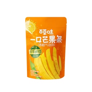 One bite of mango strips 80g * 1 bag, fragrant orange bubble flavor, dried mango fruits, dried fruit jerky, casual snacks