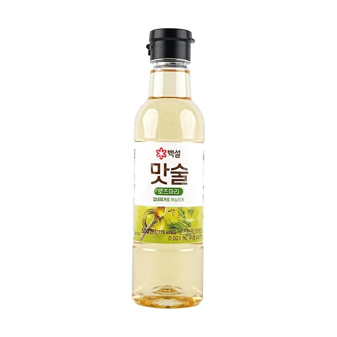 韓國BEKSUL白雪 迷迭香料酒 牛排調味去腥醬料 500ml