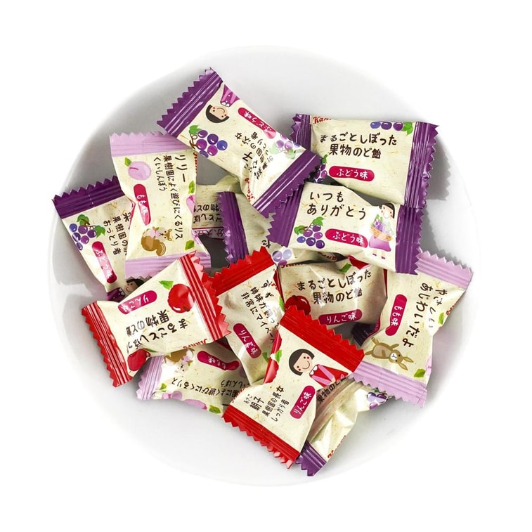 Fresh Fruit Juice Hard Candy Grape Peach Apple Mixed Flavor 2.82 oz 3