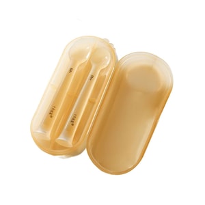 옥토버 크리스탈 베이비 PPSU 실리콘 스푼, 물이나 쌀 이유식 먹이기용, 신생아용 부드러운 스푼, 유아용 식기 및 이유식 스푼, 2개 세트