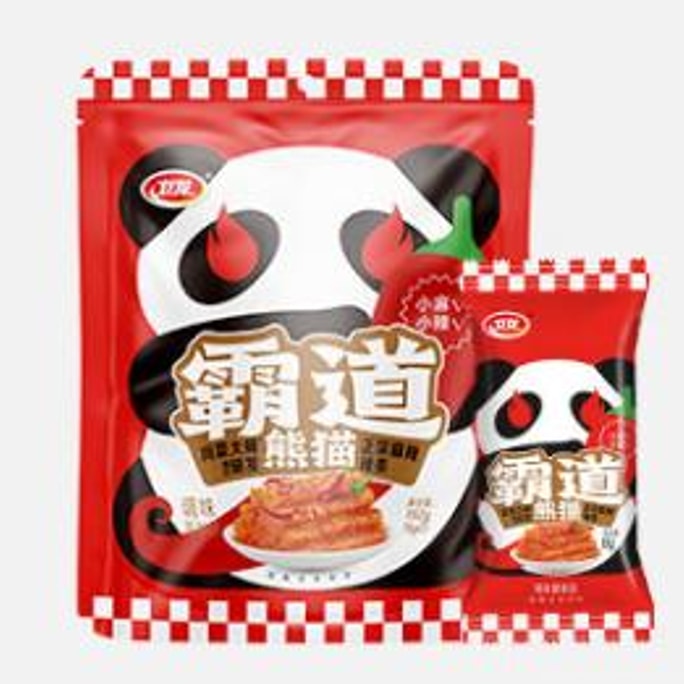 Wei Long Ba Dao Panda Authentic Spicy Strips 192g/12bags